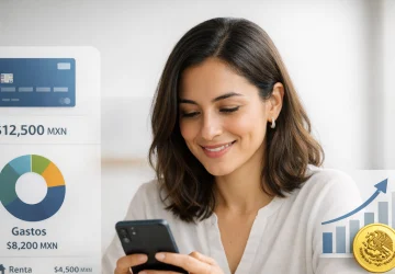 Simulación de un préstamo personal digital en una app financiera en México.